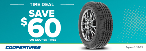 Cooper 4 Tire $60 MasterCard Mail in Rebate 01/1/2025 through 03/31/2025